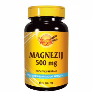 NATURAL WEALTH MAGNEZIJ 500mg TABLETE A60